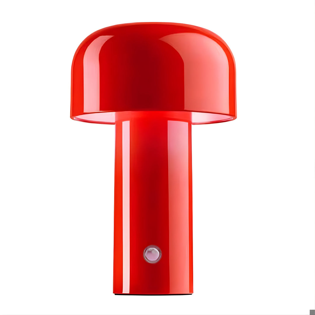 Red lamp on a white background
