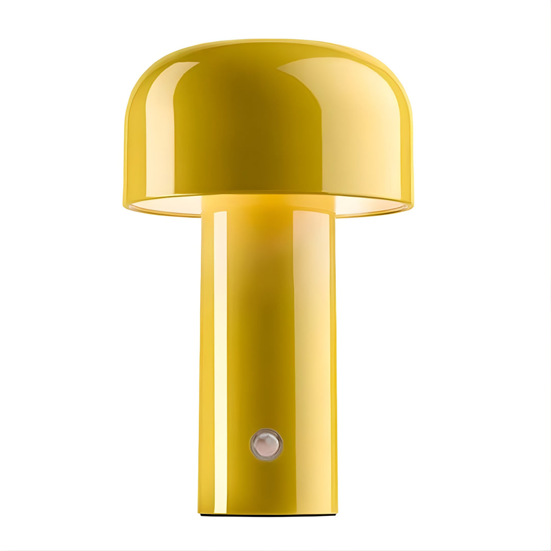 Yellow outdoor wall light fixture on a white background